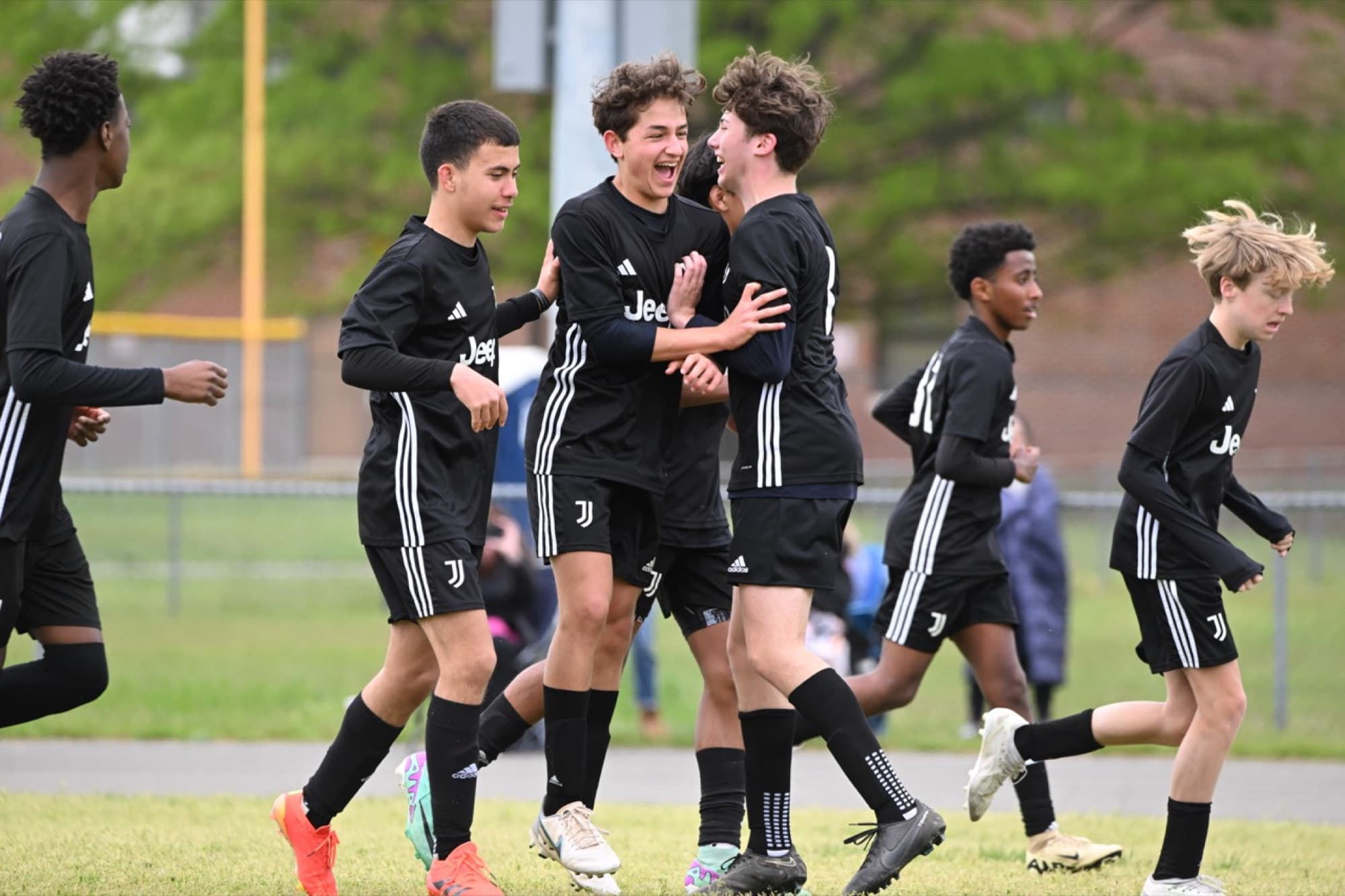 Players celebrating together